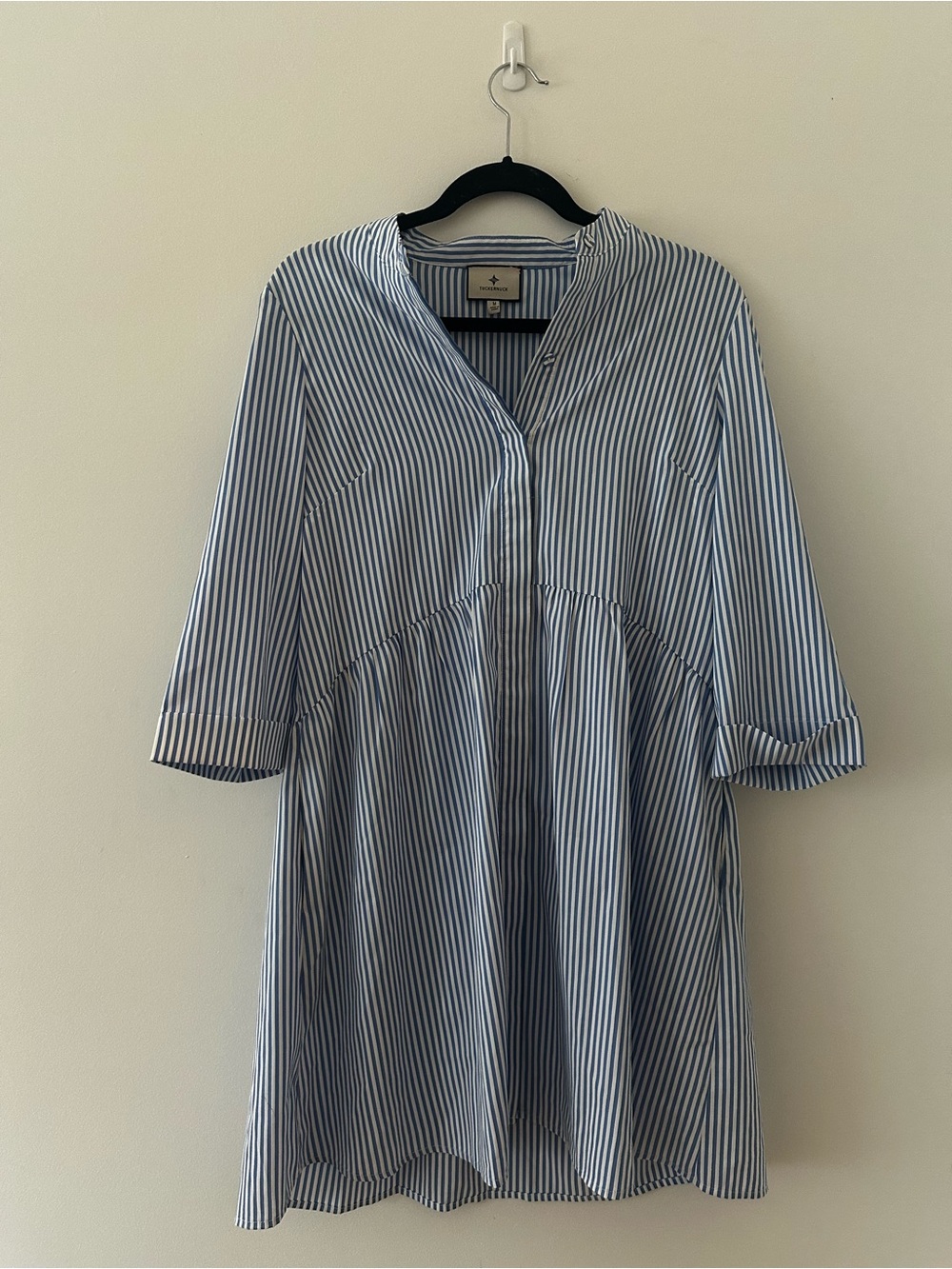 Tuckernuck Blue Stripe Royal Shirt Dress - Picture 2 of 4